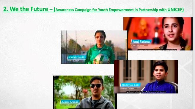 We the Future Campaign: Young Champions in collaboration with UNICEF
